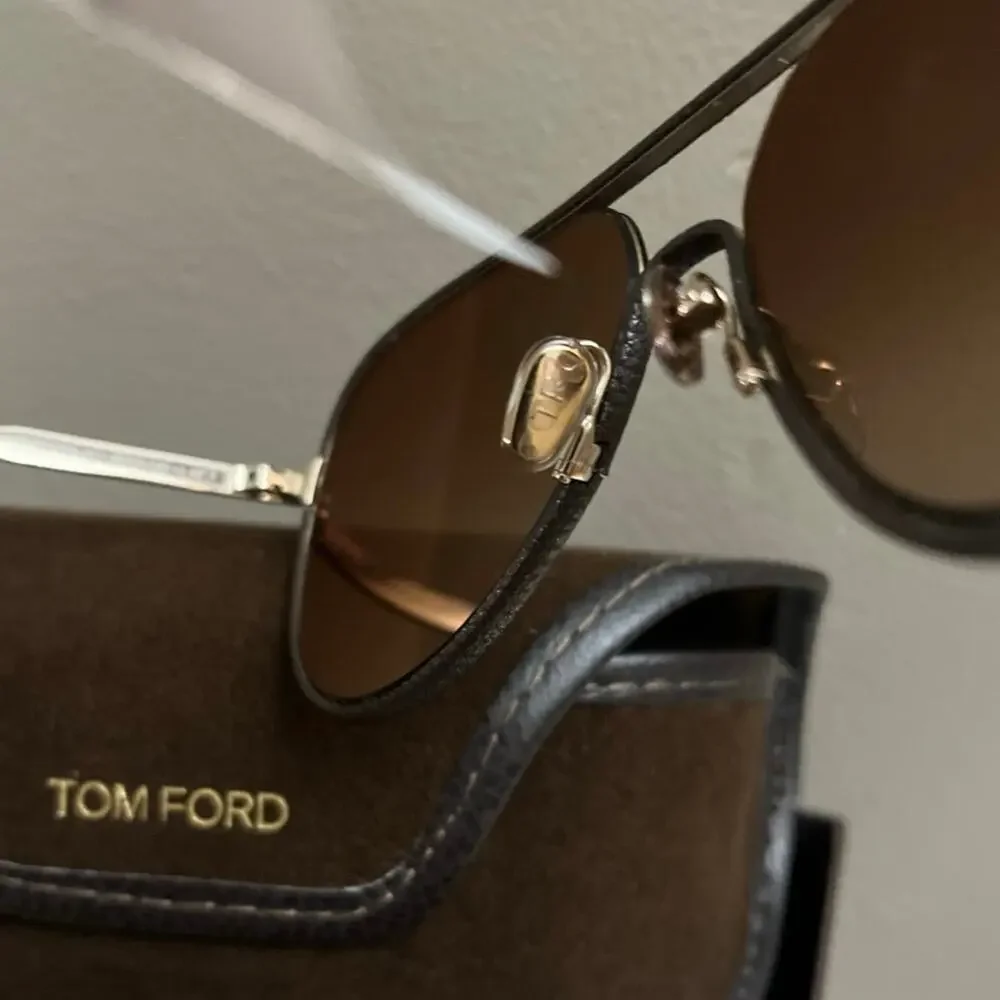 Tom Ford Jessie 50MM Aviator metal Sunglasses $1300